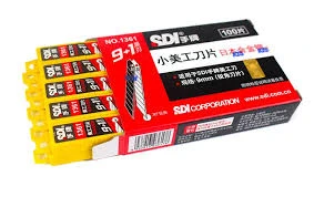 SDI CARBON 30 Derece Açılı Dar Maket Bıçağı Yedeği 100'lu